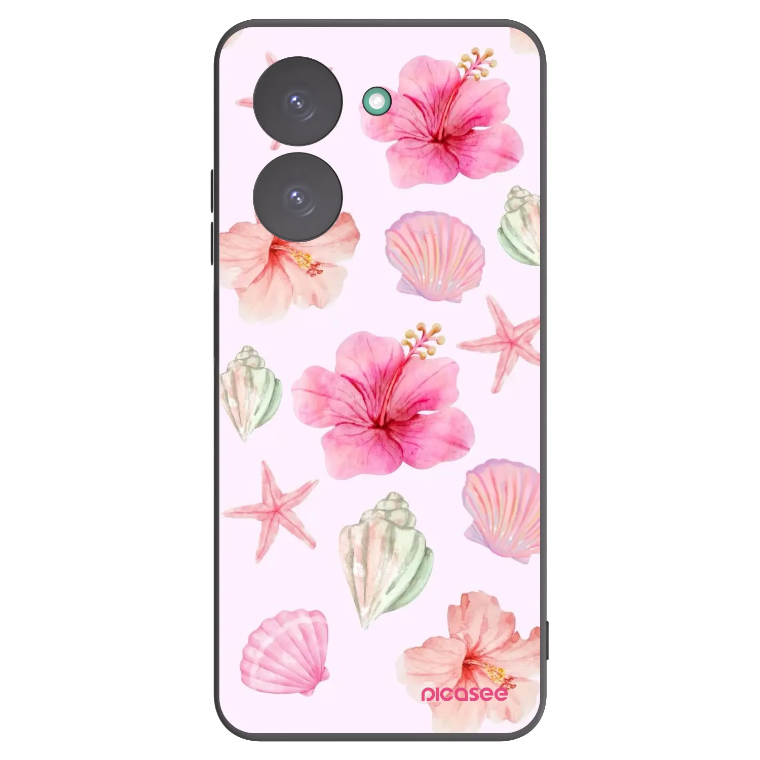 Picasee Xiaomi Redmi A5 Hülle - Schwarzes Silikon - Blush Lagoon