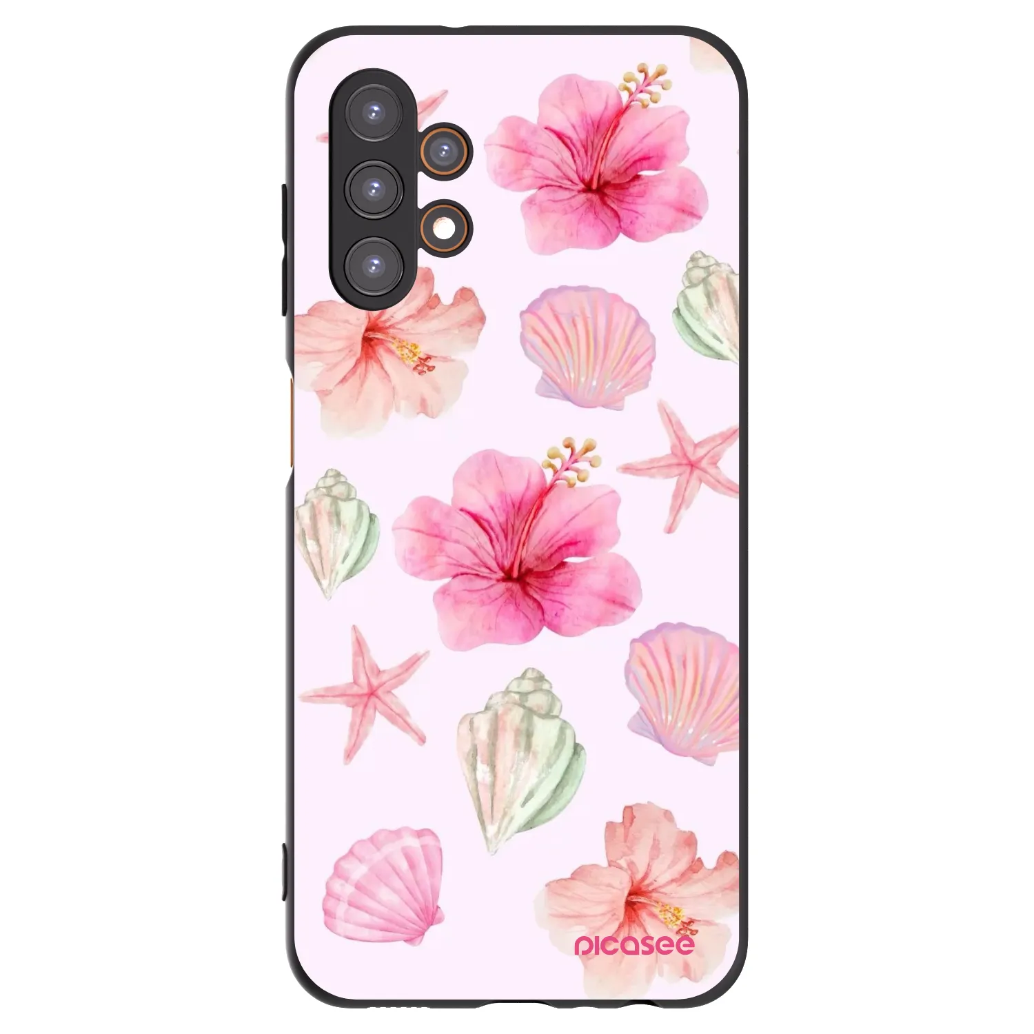 Picasee Samsung Galaxy A13 5G Hülle - Schwarzes Silikon - Blush Lagoon