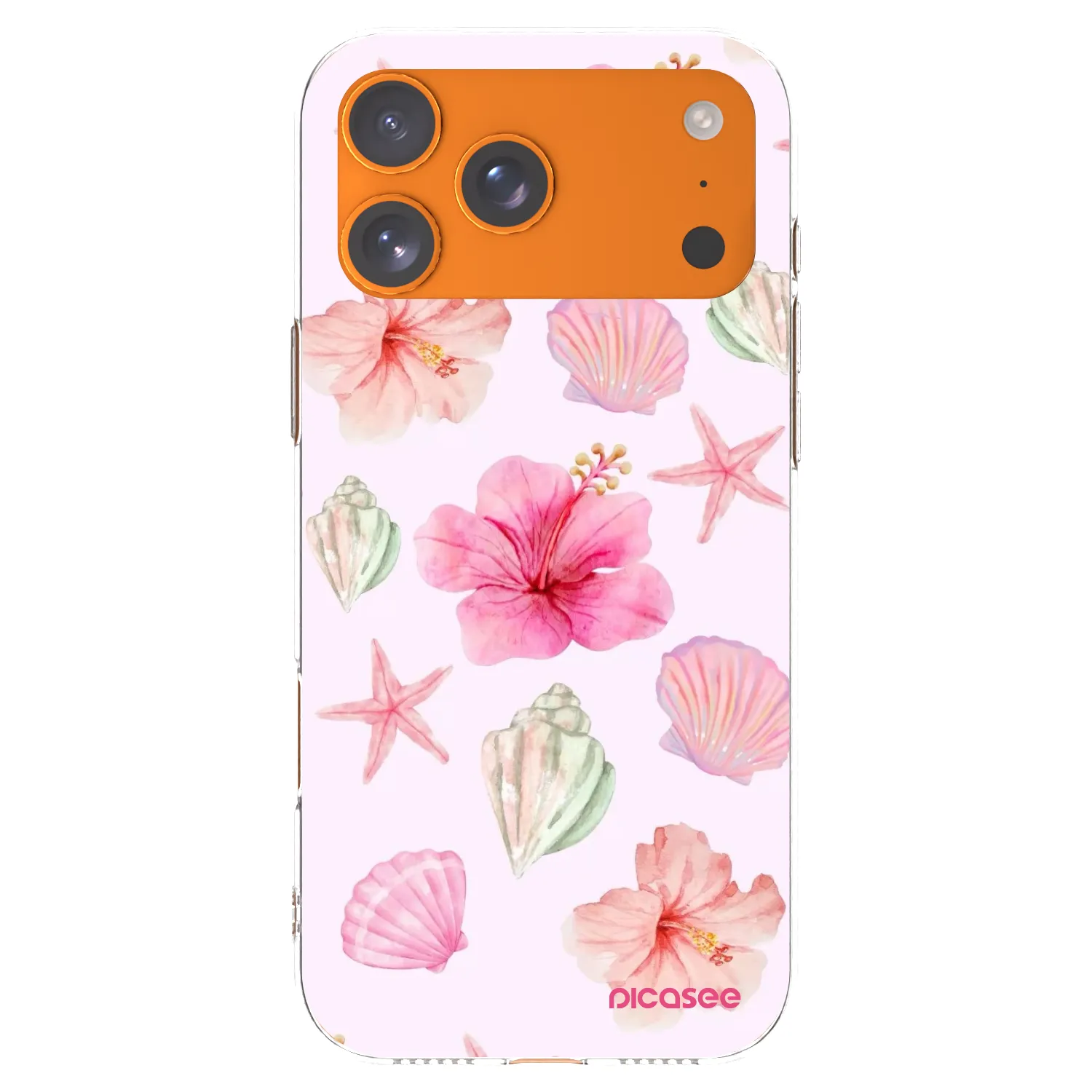 Picasee Apple iPhone 17 Pro Max Hülle - Transparentes Silikon - Blush Lagoon