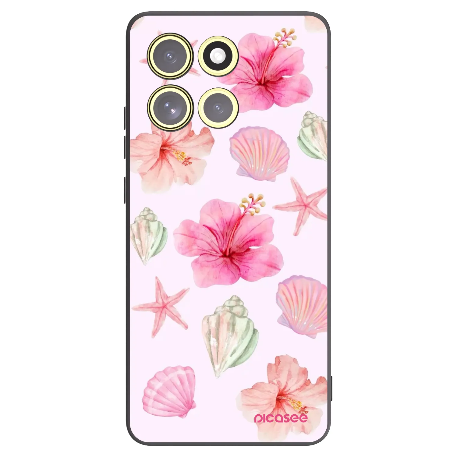 Picasee Motorola Moto G86 5G Hülle - Schwarzes Silikon - Blush Lagoon