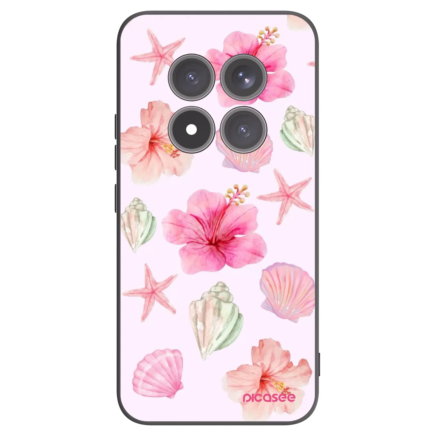 Picasee Xiaomi Redmi Note 15 Pro+ Hülle - Schwarzes Silikon - Blush Lagoon