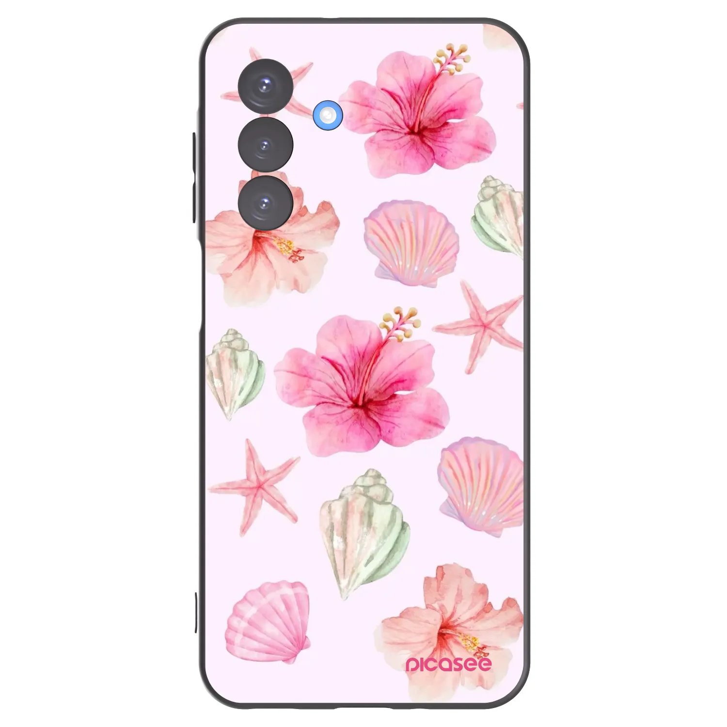 Picasee Samsung Galaxy A17 5G Hülle - Schwarzes Silikon - Blush Lagoon