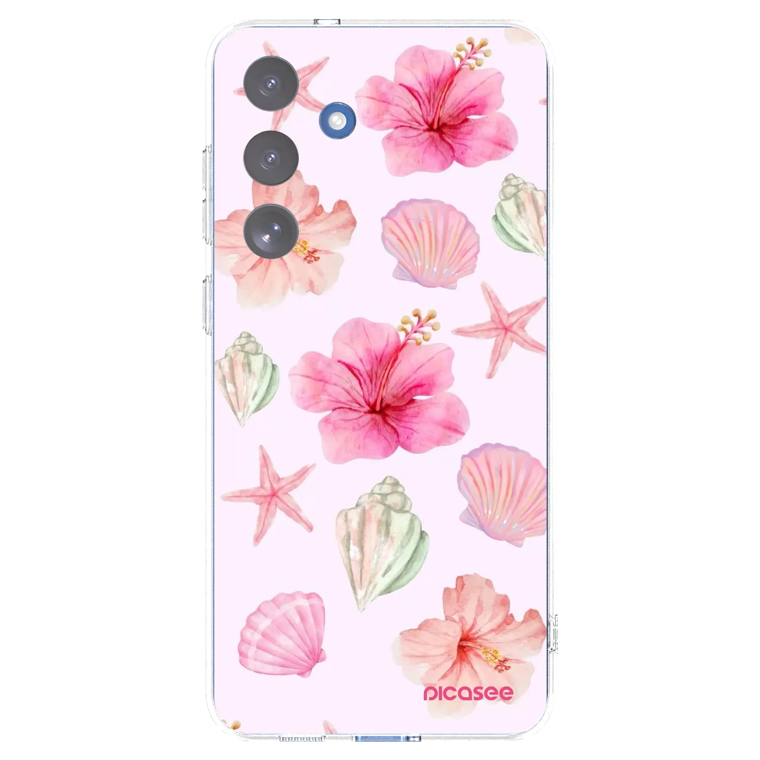 Picasee Samsung Galaxy S25 FE 5G Hülle - Transparentes Silikon - Blush Lagoon