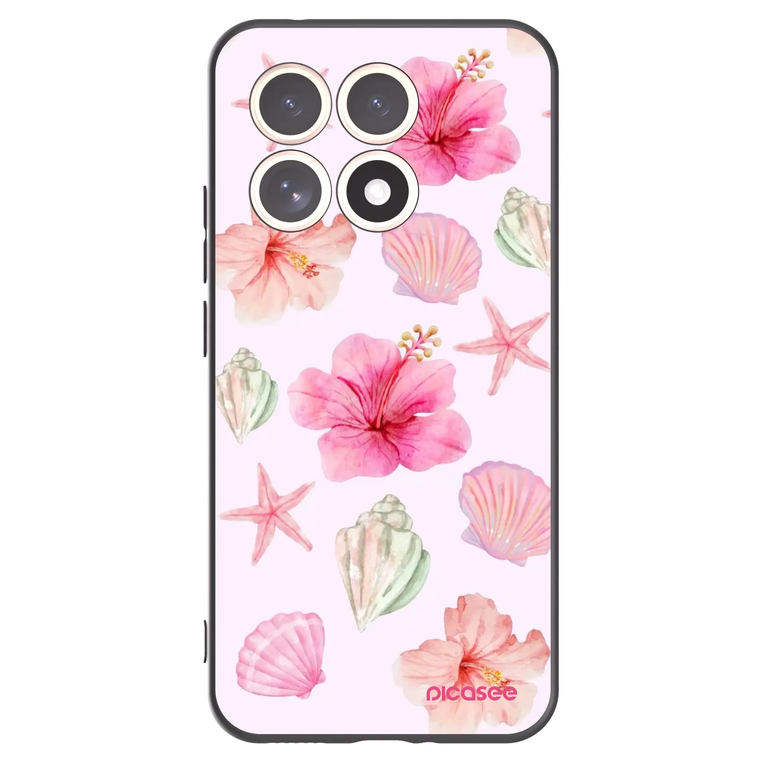 Picasee Xiaomi 15T Hülle - Schwarzes Silikon - Blush Lagoon