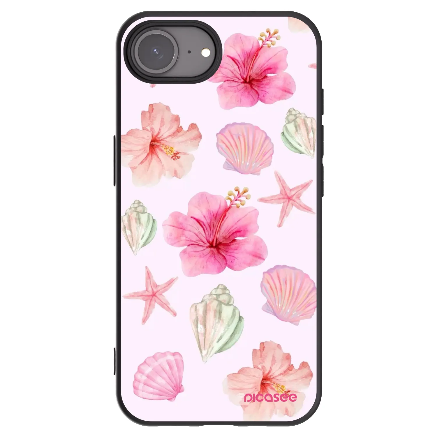 Picasee Apple iPhone 17e Hülle - Schwarzes Silikon - Blush Lagoon