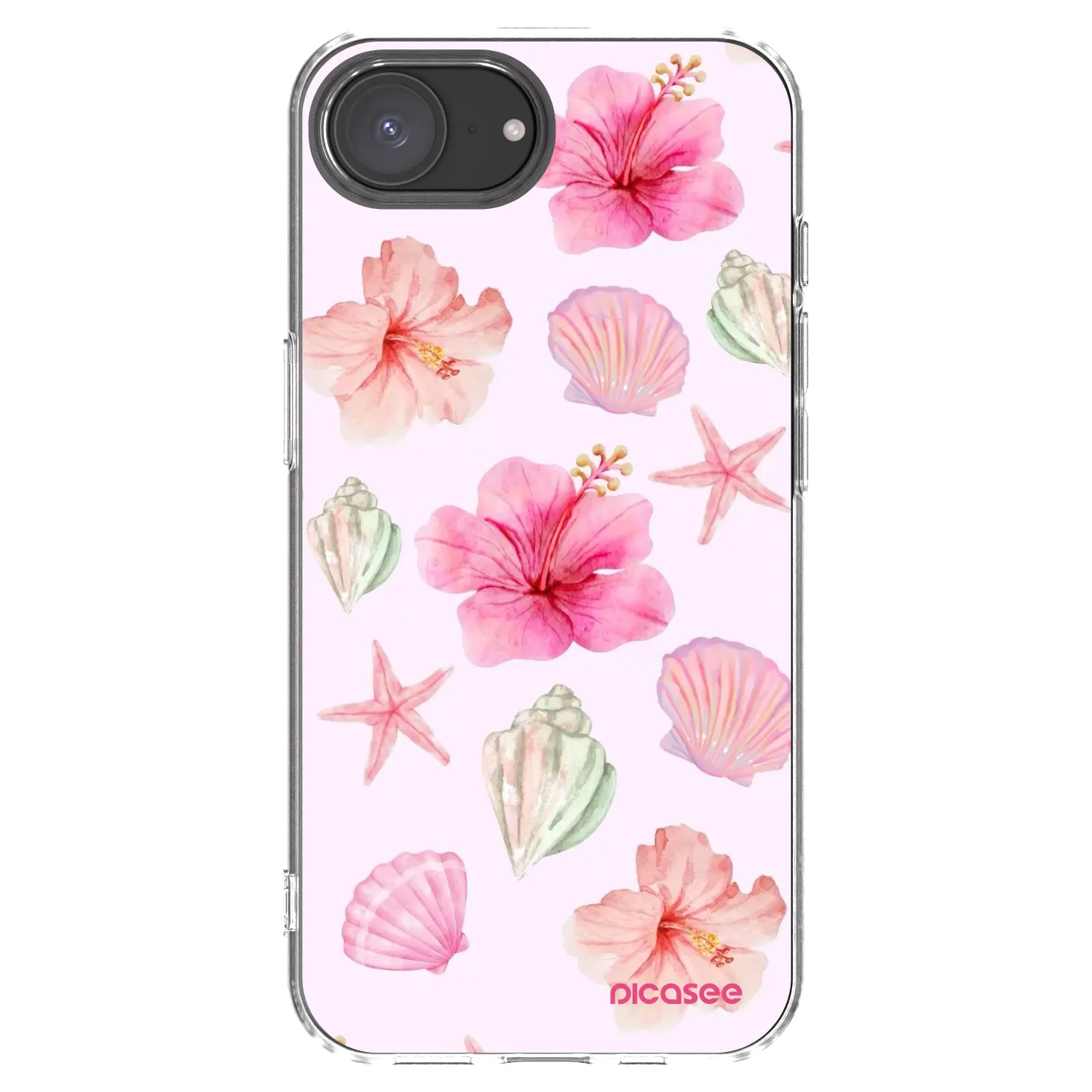 Picasee Apple iPhone 17e Hülle - Transparentes Silikon - Blush Lagoon