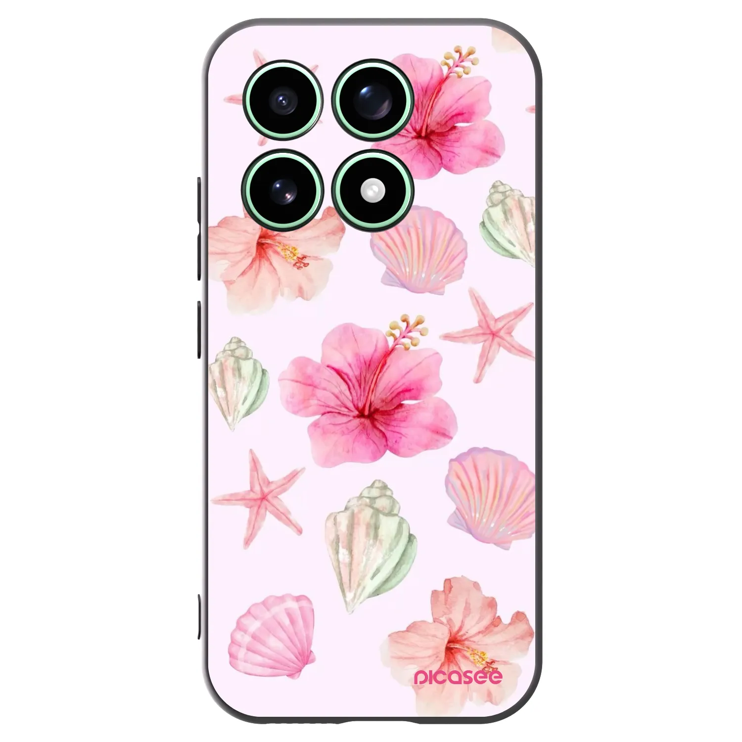 Picasee Xiaomi 17 Hülle - Schwarzes Silikon - Blush Lagoon