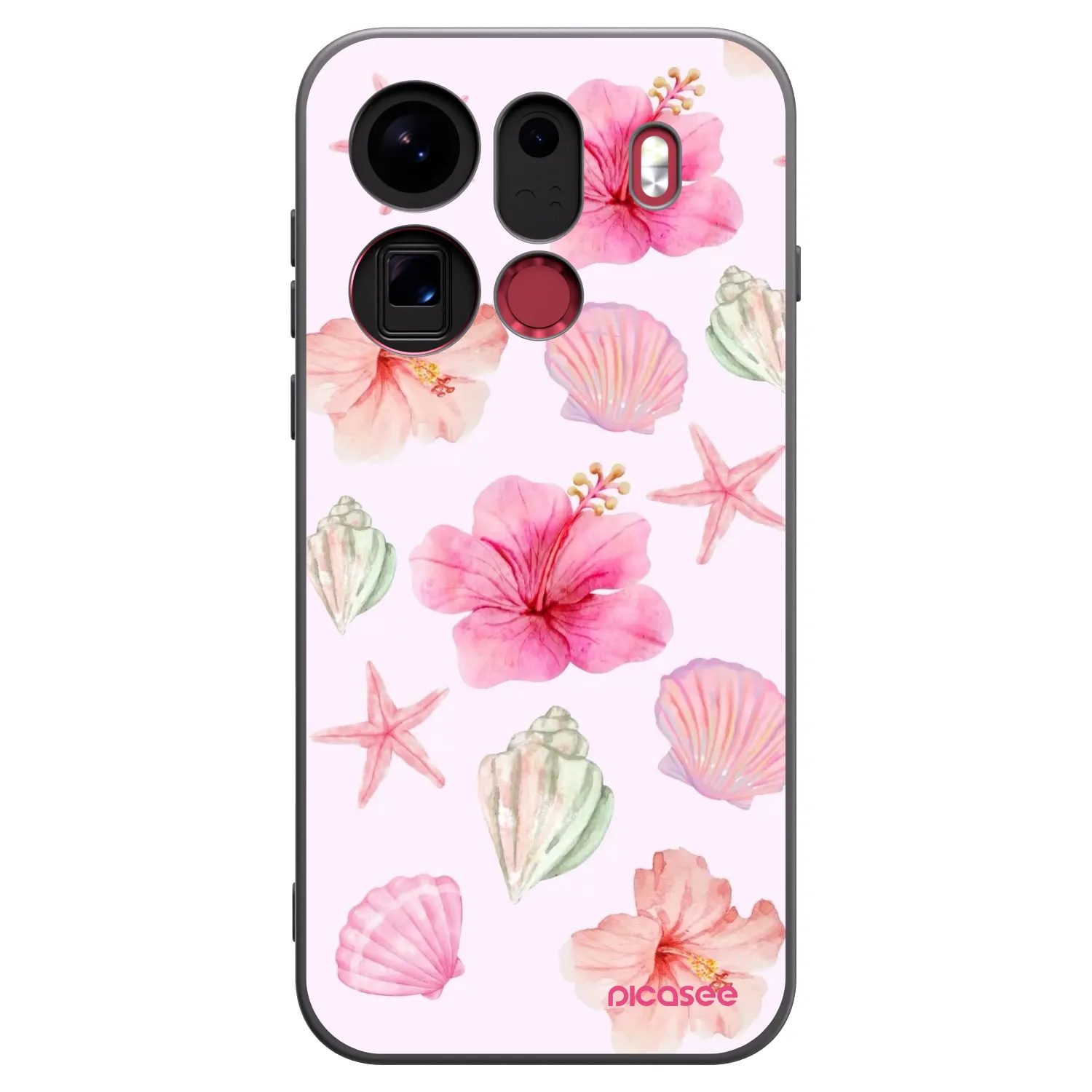 Picasee OPPO Find X9 Pro Hülle - Schwarzes Silikon - Blush Lagoon