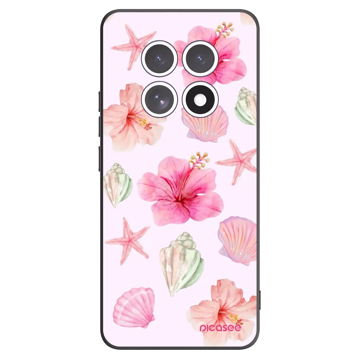 Picasee Xiaomi Redmi Note 15 5G Hülle - Schwarzes Silikon - Blush Lagoon