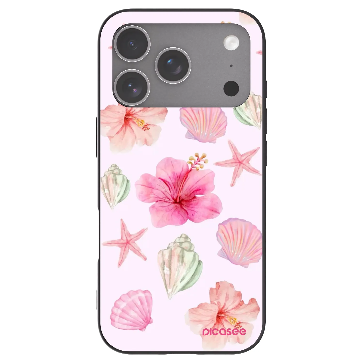 Picasee Apple iPhone 18 Pro Hülle - Schwarzes Silikon - Blush Lagoon