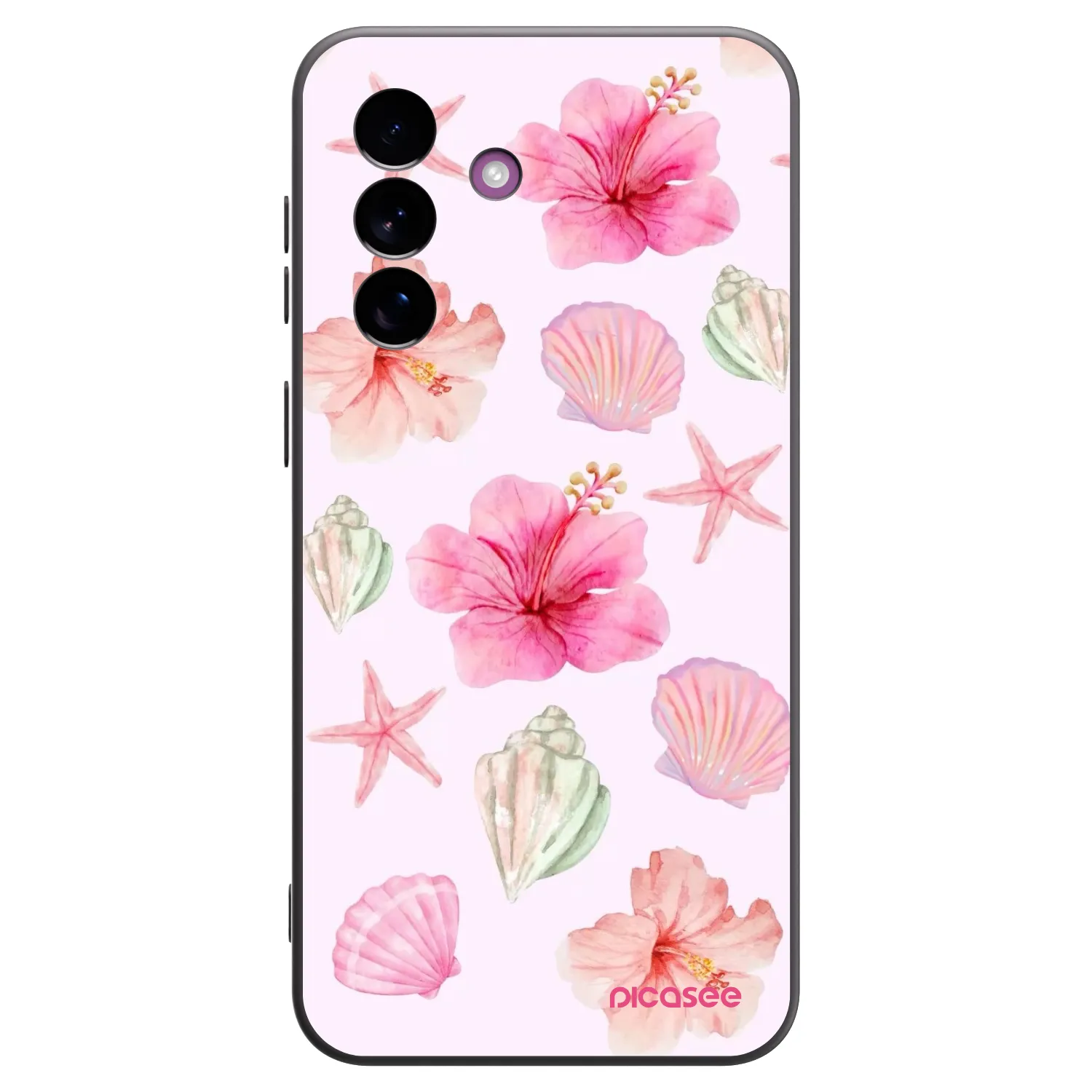 Picasee Samsung Galaxy A37 Hülle - Schwarzes Silikon - Blush Lagoon
