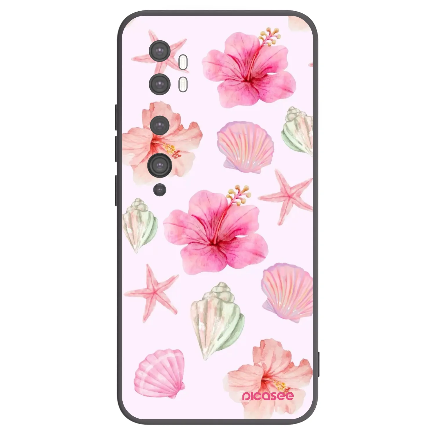 Picasee Xiaomi Mi Note 10 (Pro) Hülle - Schwarzes Silikon - Blush Lagoon
