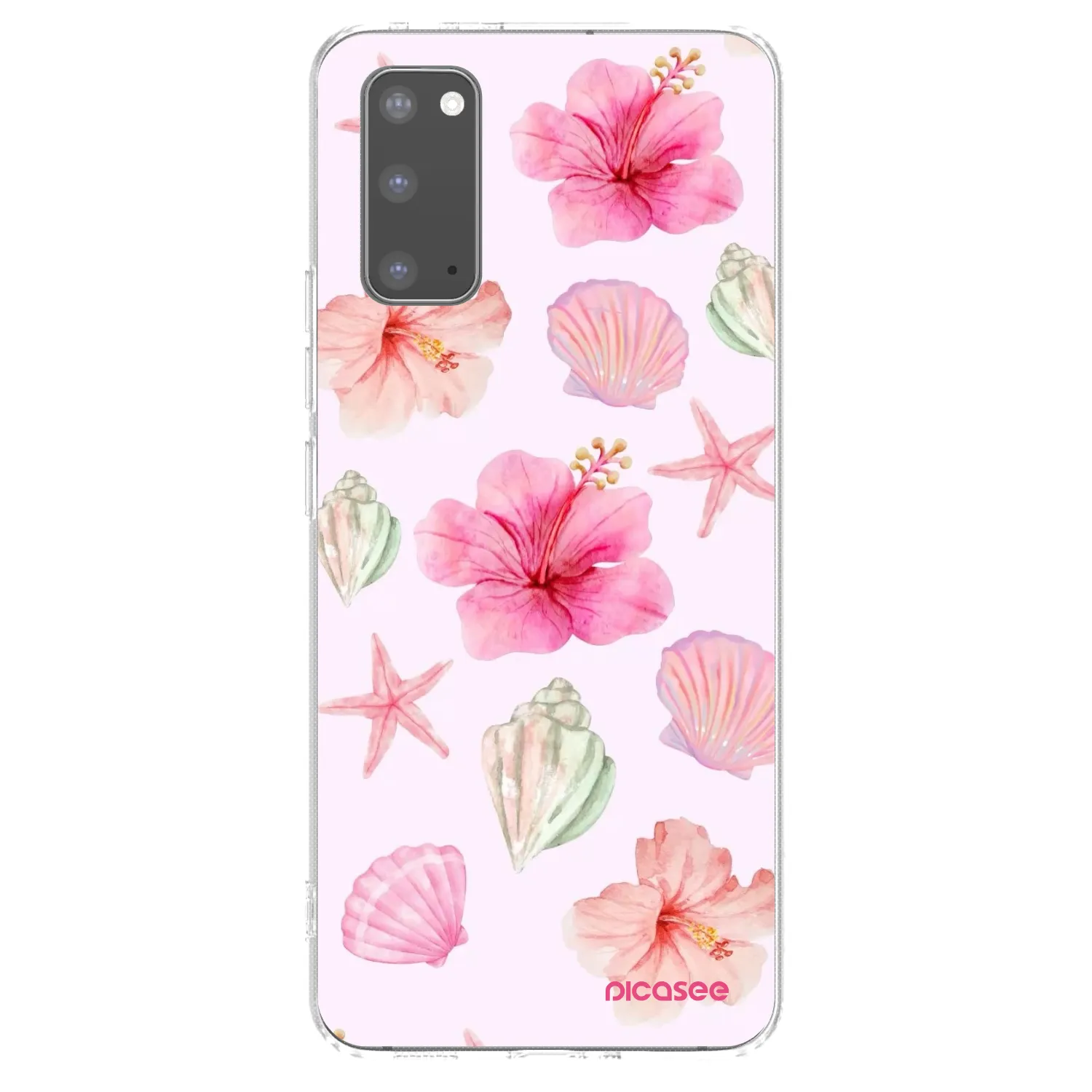 Picasee Samsung Galaxy S20 G980F Hülle - Transparentes Silikon - Blush Lagoon