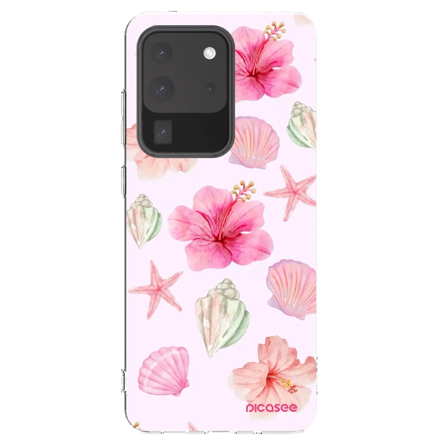 Picasee Samsung Galaxy S20 Ultra 5G G988F Hülle - Transparentes Silikon - Blush Lagoon