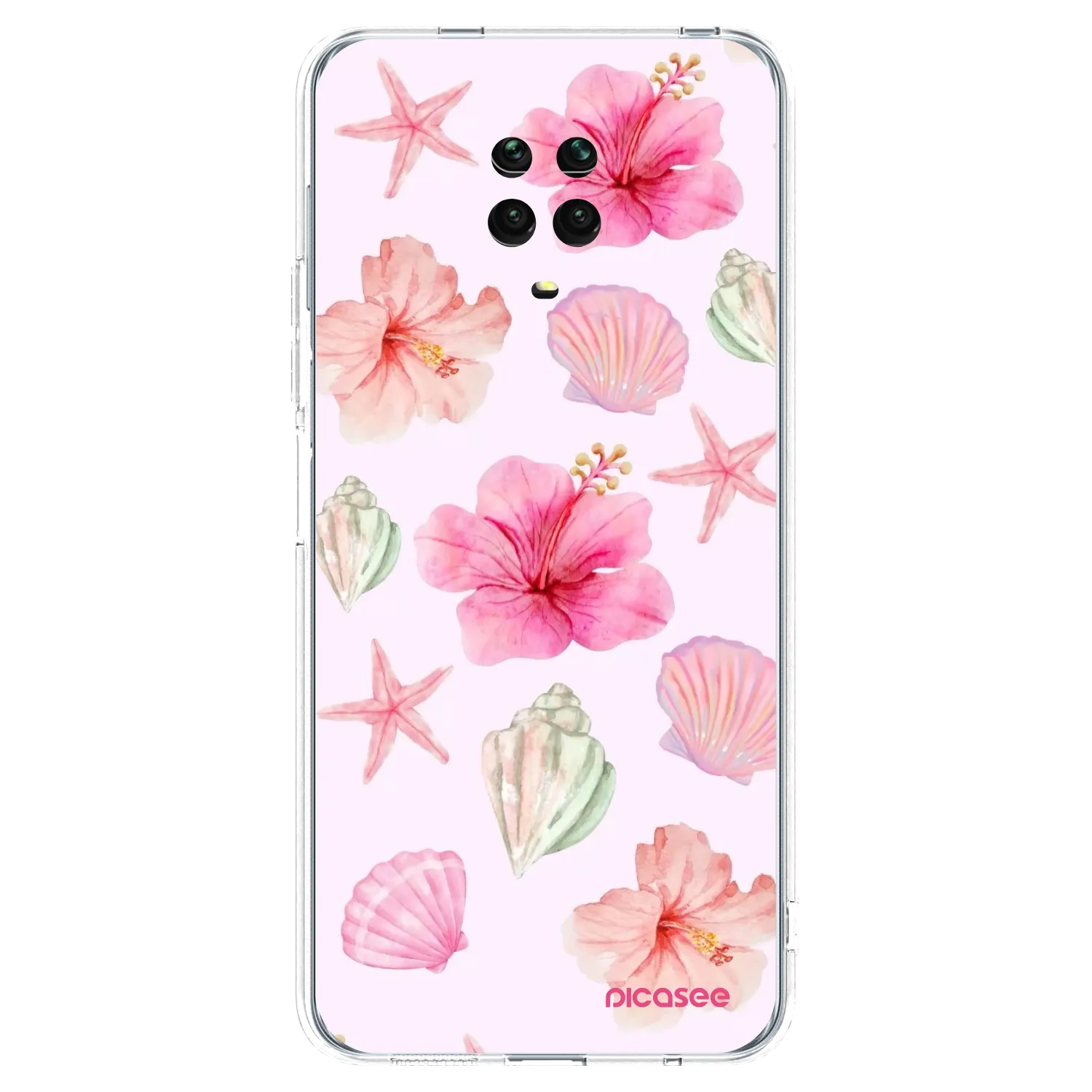 Picasee Xiaomi Redmi Note 9 Pro Hülle - Transparentes Silikon - Blush Lagoon