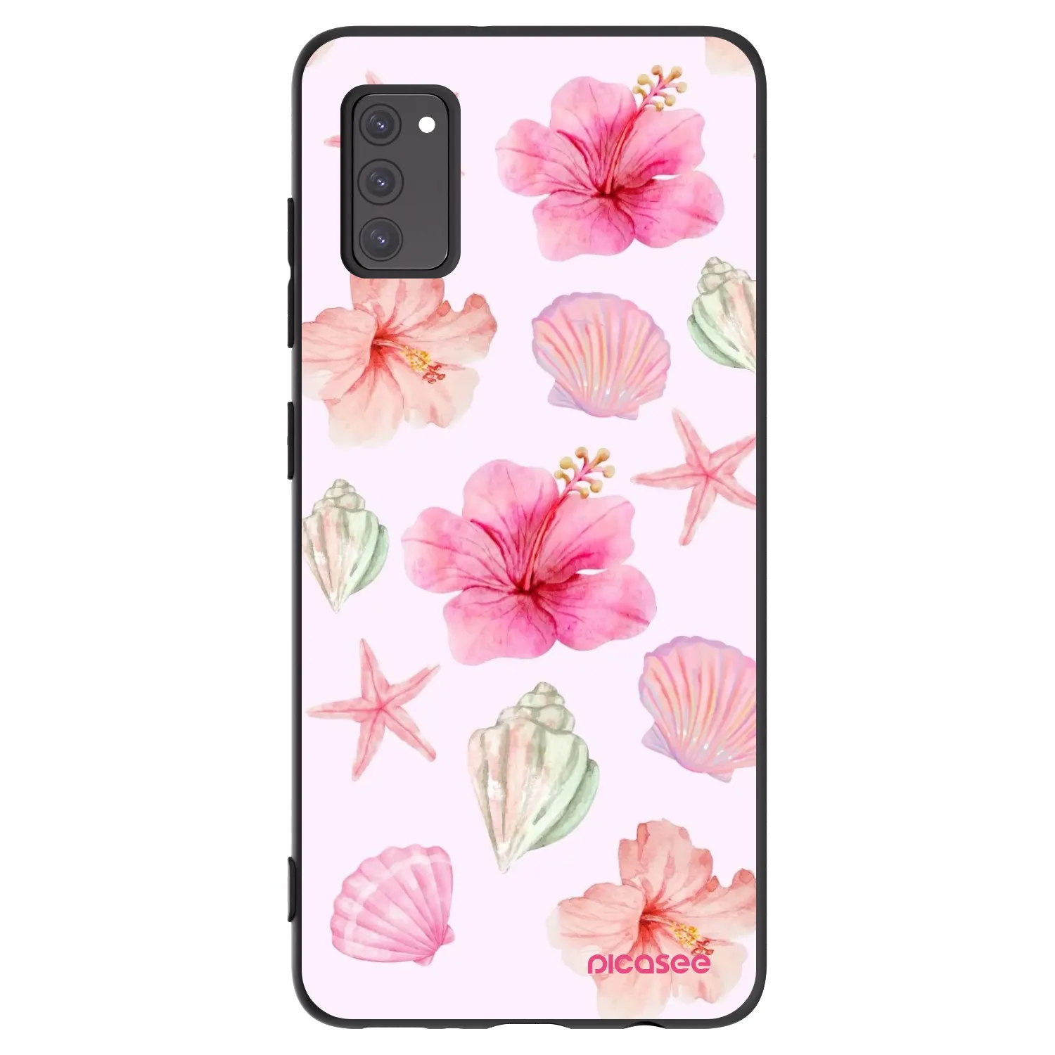 Picasee Samsung Galaxy A41 A415F Hülle - Schwarzes Silikon - Blush Lagoon