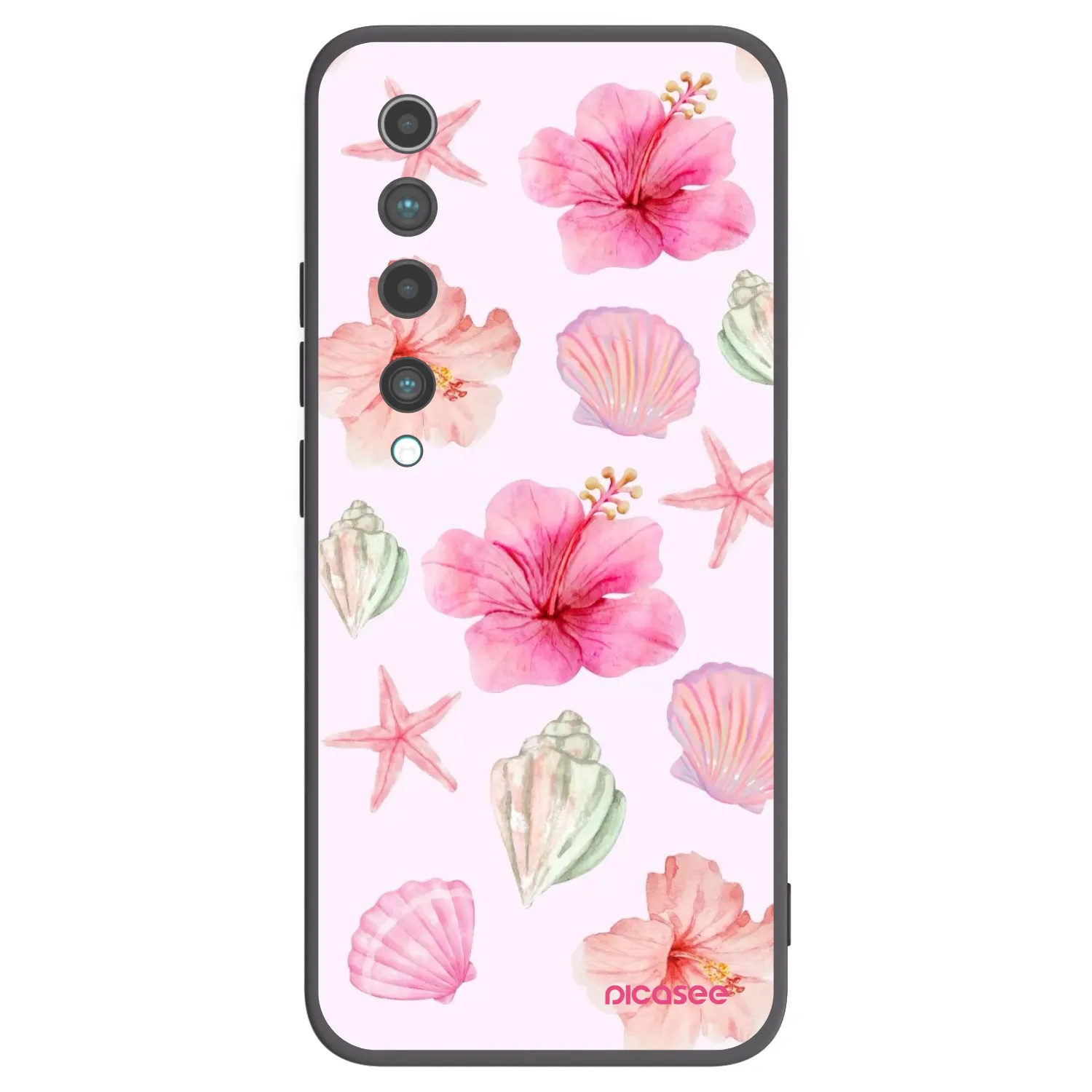 Picasee Xiaomi Mi 10 Hülle - Schwarzes Silikon - Blush Lagoon