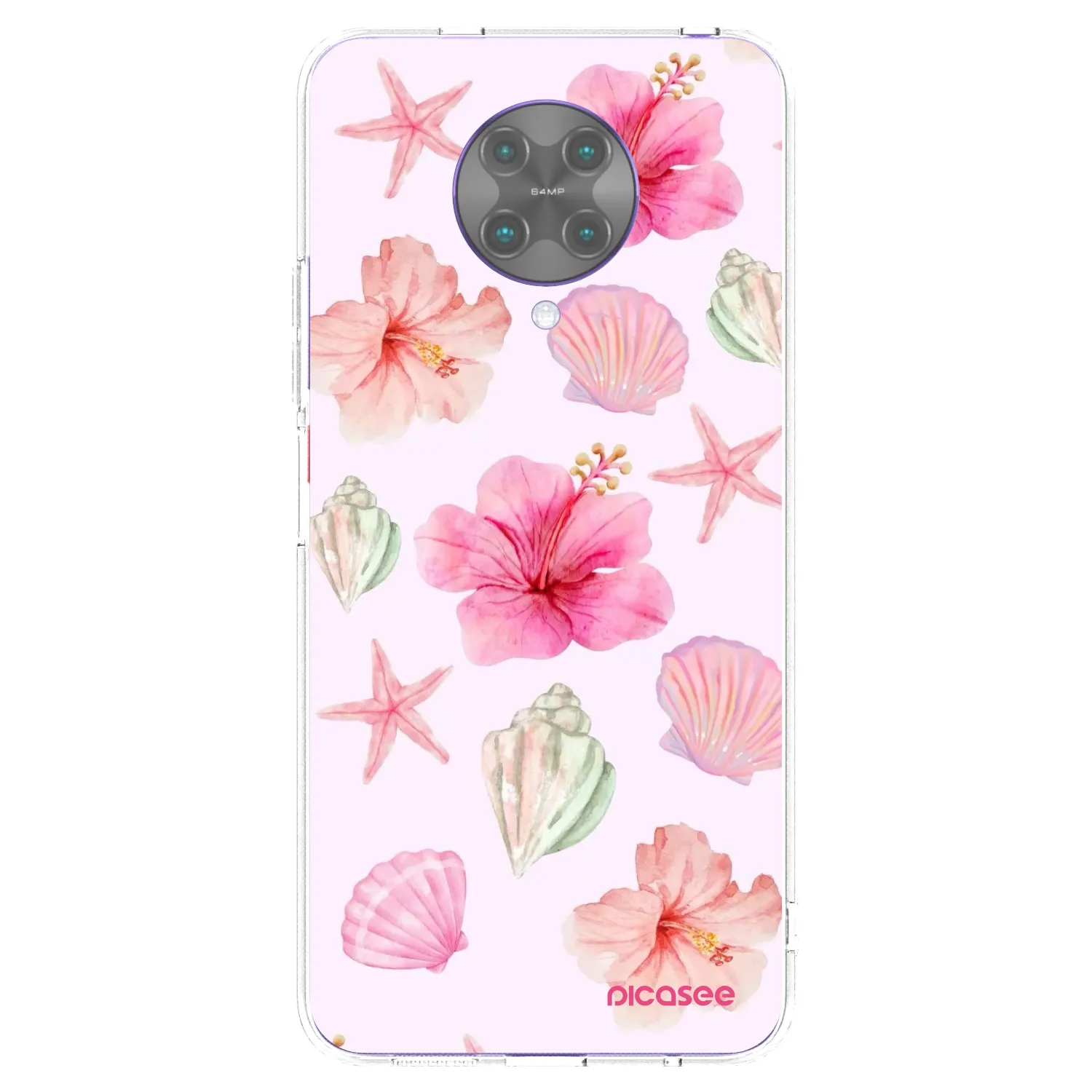 Picasee Xiaomi Poco F2 Pro Hülle - Transparentes Silikon - Blush Lagoon