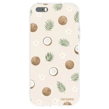 Picasee Apple iPhone 5/5S/SE Hülle - Transparentes Silikon - Coconut Breeze