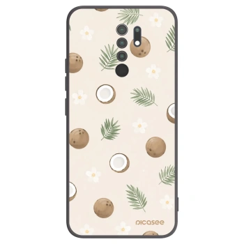 Picasee Xiaomi Redmi 9 Hülle - Schwarzes Silikon - Coconut Breeze