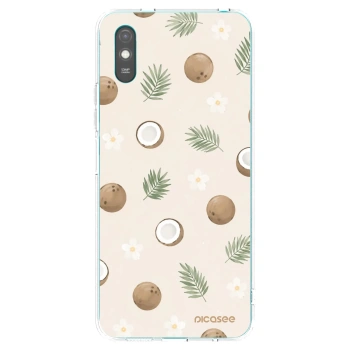 Picasee Xiaomi Redmi 9A Hülle - Transparentes Silikon - Coconut Breeze
