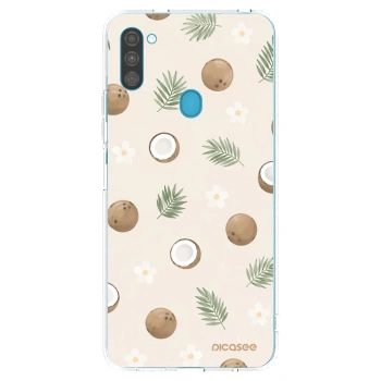 Picasee Samsung Galaxy M11 Hülle - Transparentes Silikon - Coconut Breeze