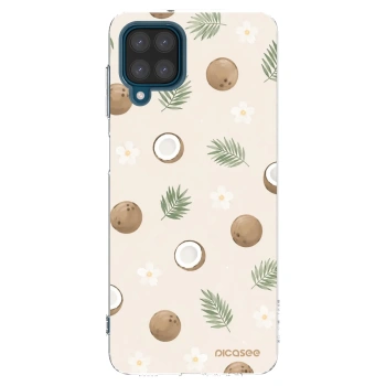 Picasee Samsung Galaxy A12 A125F Hülle - Transparentes Silikon - Coconut Breeze