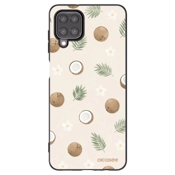 Picasee Samsung Galaxy A12 A125F Hülle - Schwarzes Silikon - Coconut Breeze