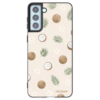 Picasee Samsung Galaxy S21+ 5G G996F Hülle - Schwarzes Silikon - Coconut Breeze