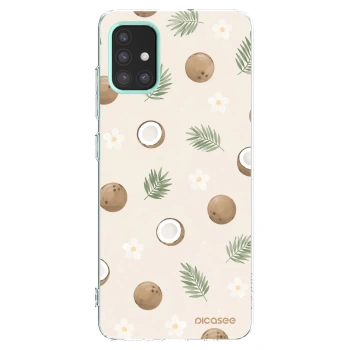Picasee Samsung Galaxy M31s Hülle - Transparentes Silikon - Coconut Breeze