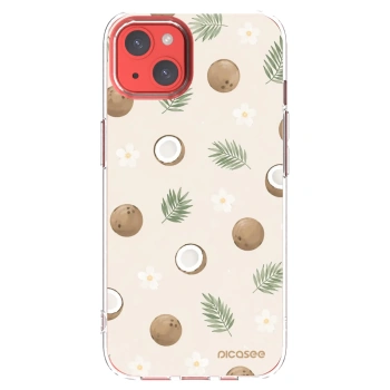 Picasee Apple iPhone 13 Hülle - Transparentes Silikon - Coconut Breeze