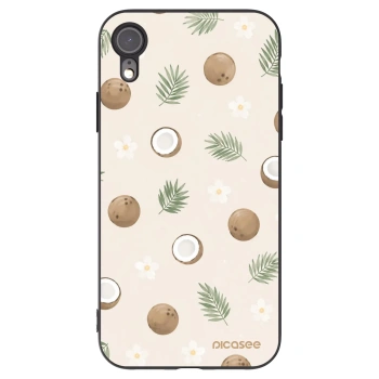 Picasee Apple iPhone XR Hülle - Schwarzes Silikon - Coconut Breeze