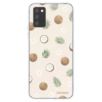 Picasee Samsung Galaxy A02s A025G Hülle - Transparentes Silikon - Coconut Breeze