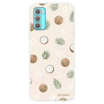 Picasee Motorola Moto G60 Hülle - Transparentes Silikon - Coconut Breeze
