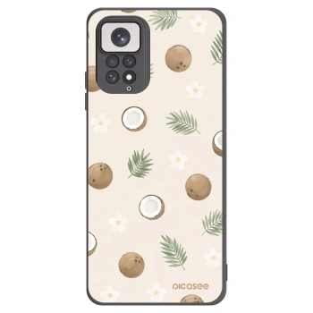 Picasee Xiaomi Redmi Note 11 Hülle - Schwarzes Silikon - Coconut Breeze
