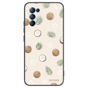 Picasee OPPO A16s Hülle - Schwarzes Silikon - Coconut Breeze