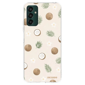 Picasee Samsung Galaxy M13 M135F Hülle - Transparentes Silikon - Coconut Breeze