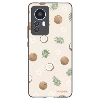 Picasee Xiaomi 12T Pro Hülle - Schwarzes Silikon - Coconut Breeze