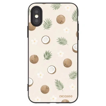 Picasee Apple iPhone X/XS Hülle - Schwarzes Silikon - Coconut Breeze