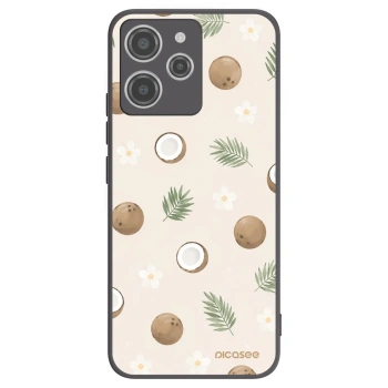 Picasee Xiaomi Redmi 12 4G Hülle - Schwarzes Silikon - Coconut Breeze