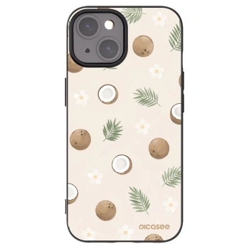Picasee Apple iPhone 15 Hülle - Schwarzes Silikon - Coconut Breeze