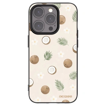 Picasee Apple iPhone 15 Pro Hülle - Schwarzes Silikon - Coconut Breeze