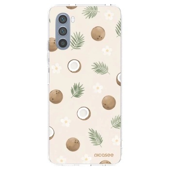 Picasee Motorola Moto G62 Hülle - Transparentes Silikon - Coconut Breeze