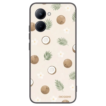 Picasee Realme C33 (2023) Hülle - Schwarzes Silikon - Coconut Breeze