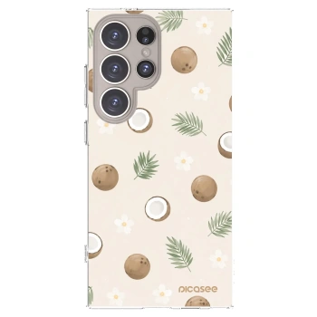 Picasee Samsung Galaxy S24 Ultra S928B 5G Hülle - Transparentes Silikon - Coconut Breeze