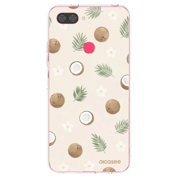 Picasee Xiaomi Mi 8 Lite Hülle - Transparentes Silikon - Coconut Breeze