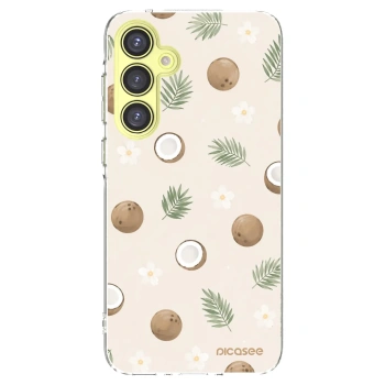 Picasee Samsung Galaxy A35 5G A356B Hülle - Transparentes Silikon - Coconut Breeze