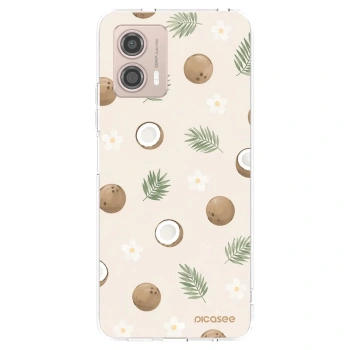 Picasee Motorola Moto G53 5G Hülle - Transparentes Silikon - Coconut Breeze