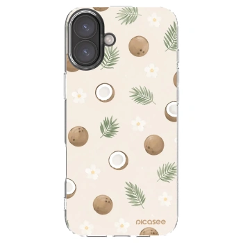 Picasee Apple iPhone 16 Plus Hülle - Transparentes Silikon - Coconut Breeze