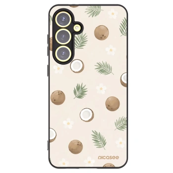 Picasee Samsung Galaxy S24 FE S721B Hülle - Schwarzes Silikon - Coconut Breeze